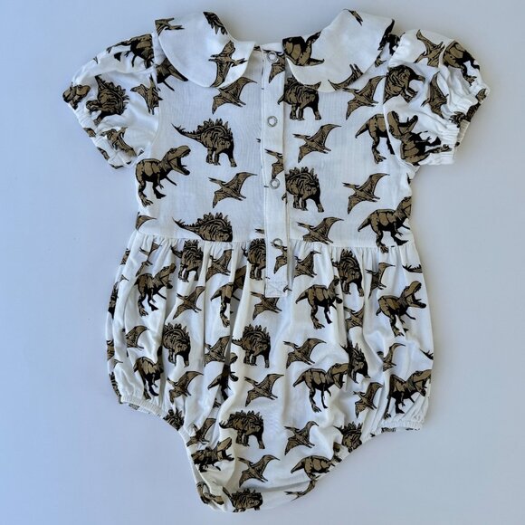 Kate Quinn Bubble Romper Set | Peter Pan Collar, Dinosaurs Print, 2-Pack | 18–24 - Picture 3 of 10